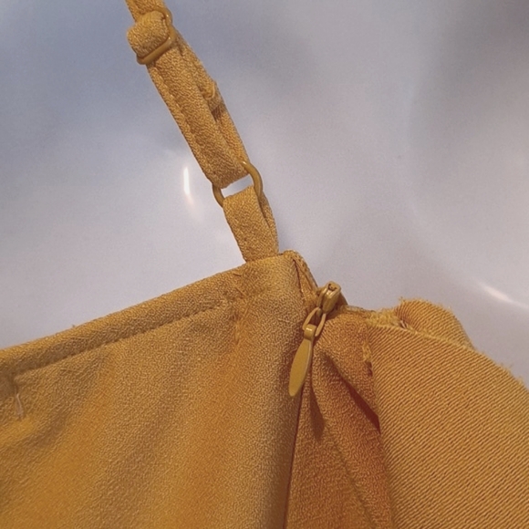 NWT Anthropologie Bishop + Young Sunflower Yellow One Sleeve Camisole Top - Picture 7 of 9